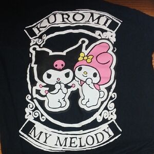 Hybrid & Company Kuromi My Melody Tee - Black and Pink